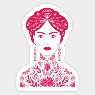 Tattoo Woman scarlet Sticker